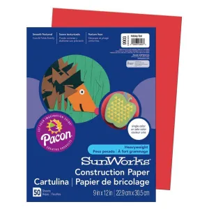 (10 Pk) Sunworks 9 X12 Holiday Red