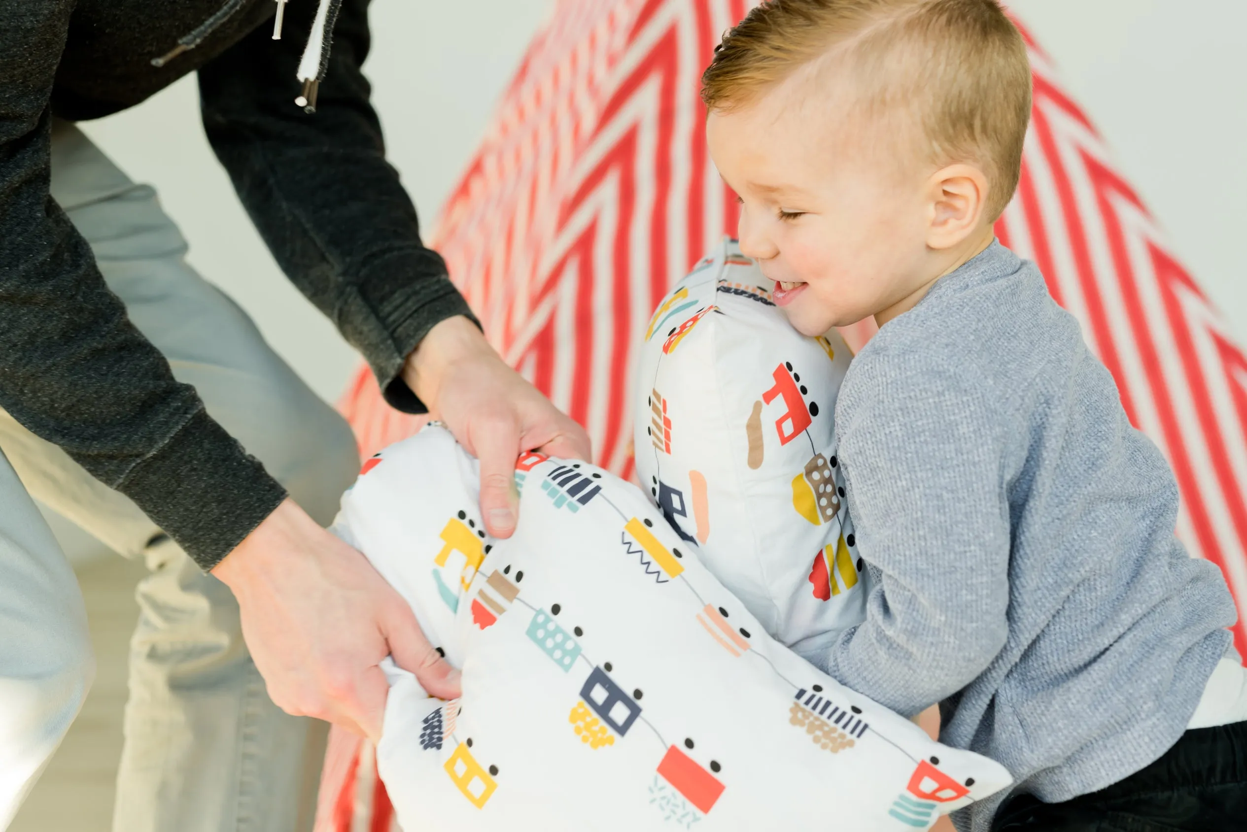 100% Cotton Toddler Pillowcase – Trains