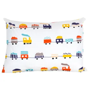 100% Cotton Toddler Pillowcase – Trains