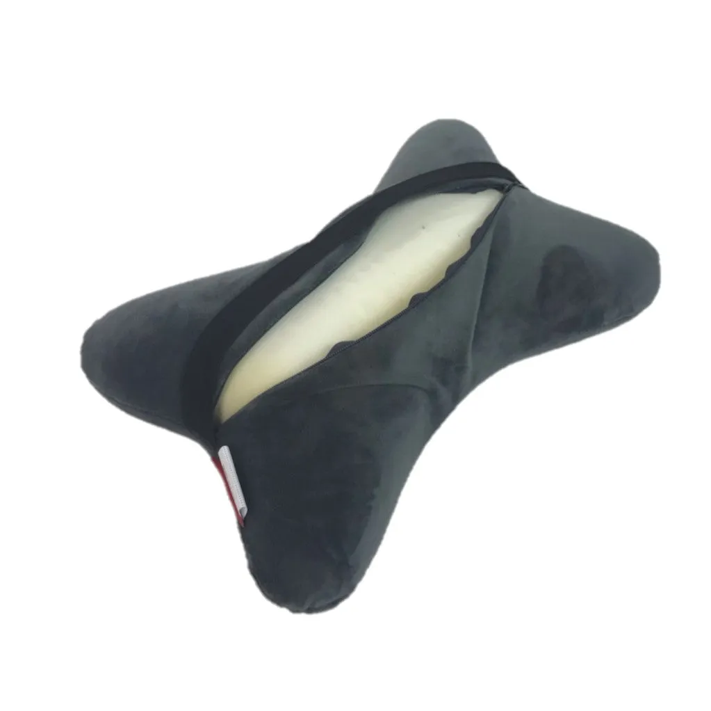 2 packs Memory Foam Dog Bone Shaped Pillow