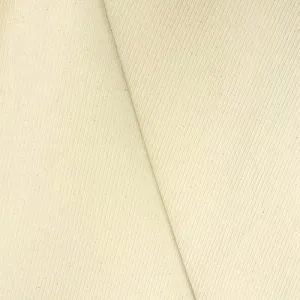 3 1/2 YD PC -Mist Ivory Cotton Ribbed Woven Home Decorating Fabric