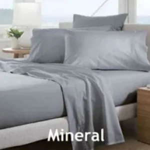 300TC Classic Percale European Pillowcase MINERAL by Sheridan