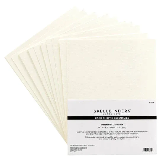 8.5" x 11" Watercolor Cardstock - 25 pack