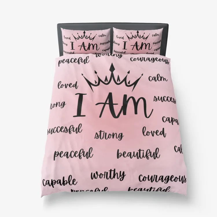 Affirmations Microfiber Duvet Cover
