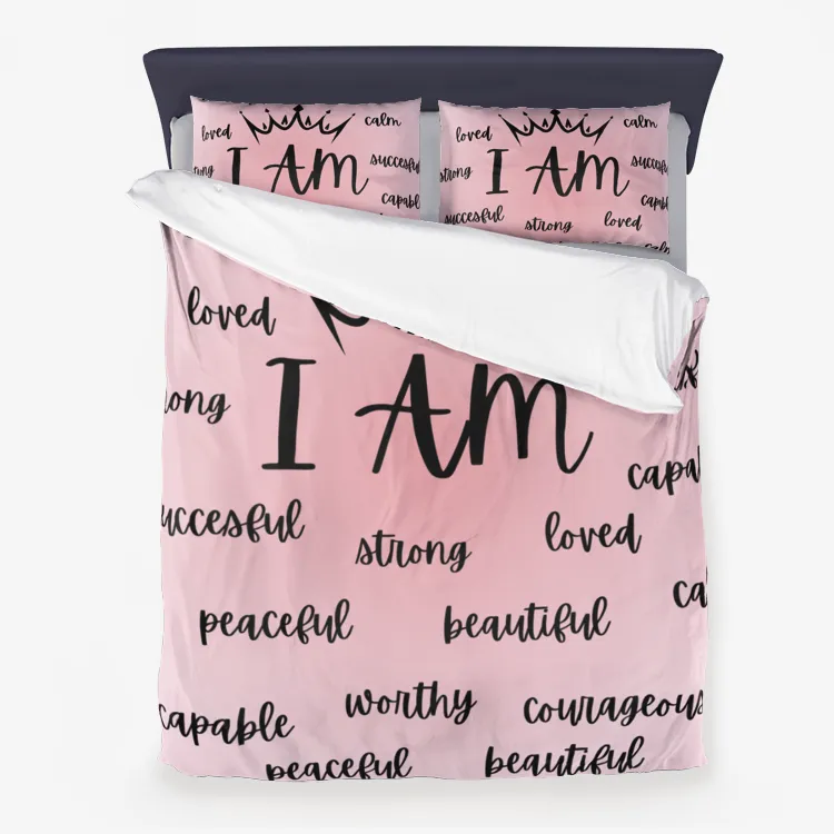 Affirmations Microfiber Duvet Cover