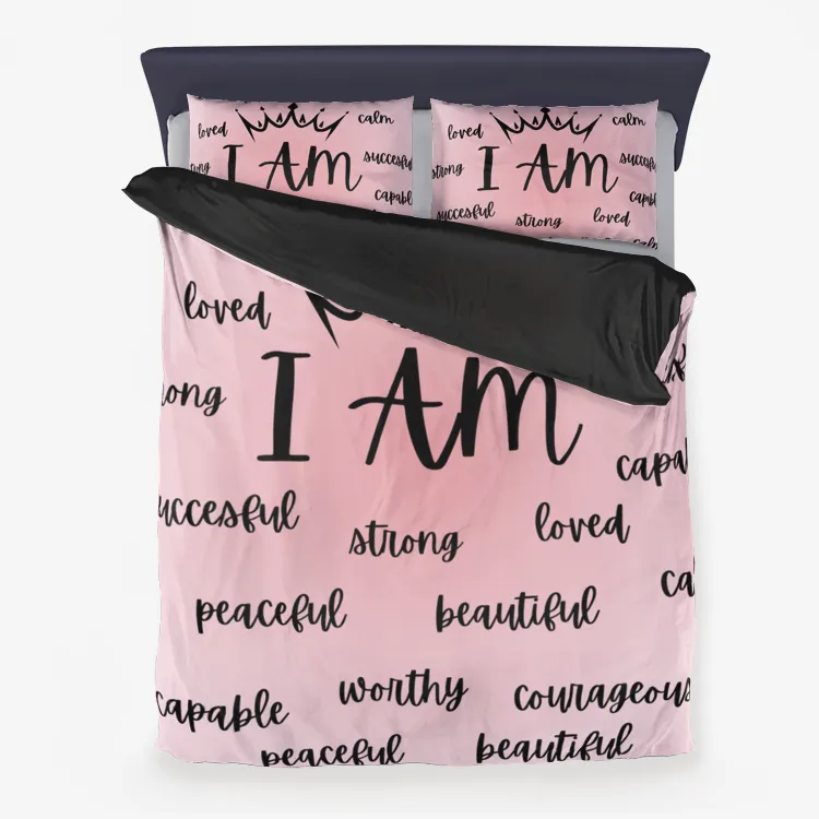 Affirmations Microfiber Duvet Cover