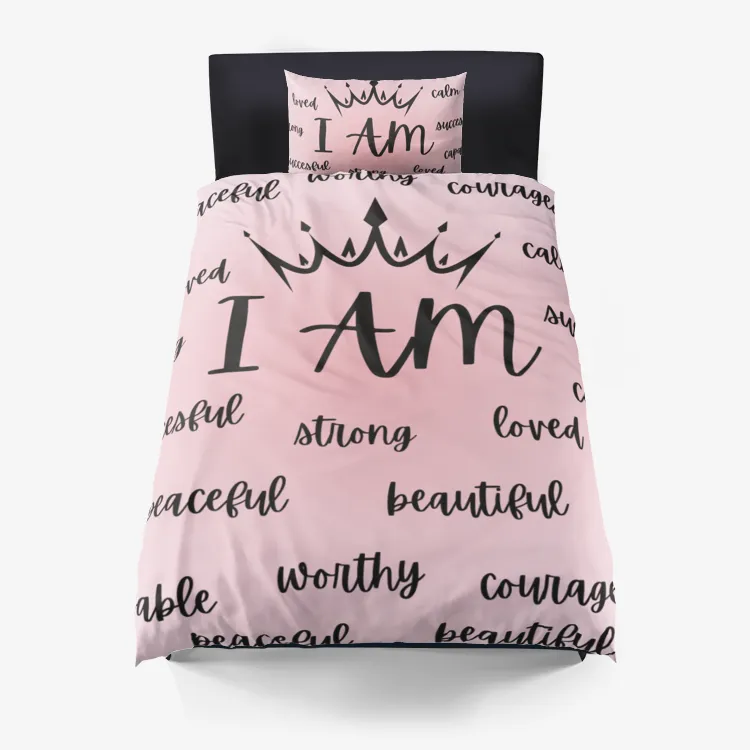 Affirmations Microfiber Duvet Cover