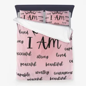 Affirmations Microfiber Duvet Cover