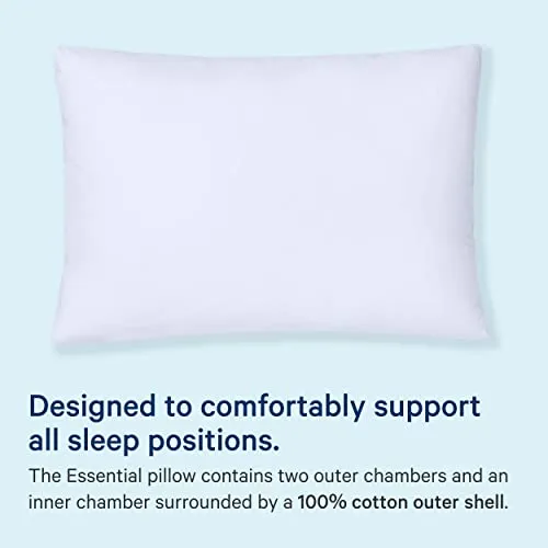 Casper Sleep Essential Pillow for Sleeping, Standard, White