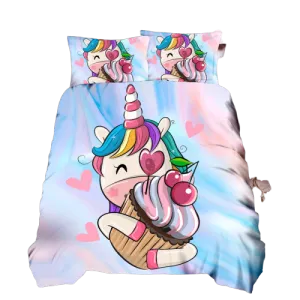 Cupcake Unicorn Bed Set