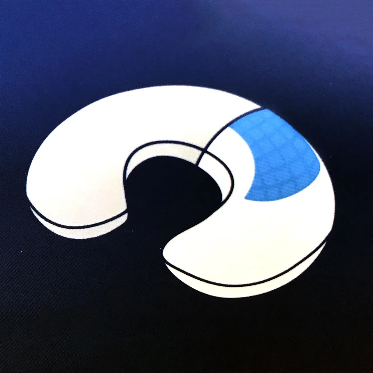 DUNLOPILLO Therapillo Premium Gel Memory Foam Neck Travel Pillow