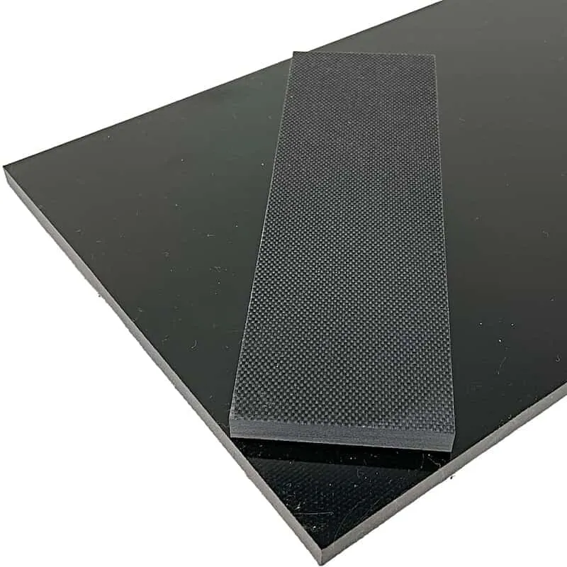 FINE TEXTURE PEEL PLY G10- BLACK- Knife Handle Sheets