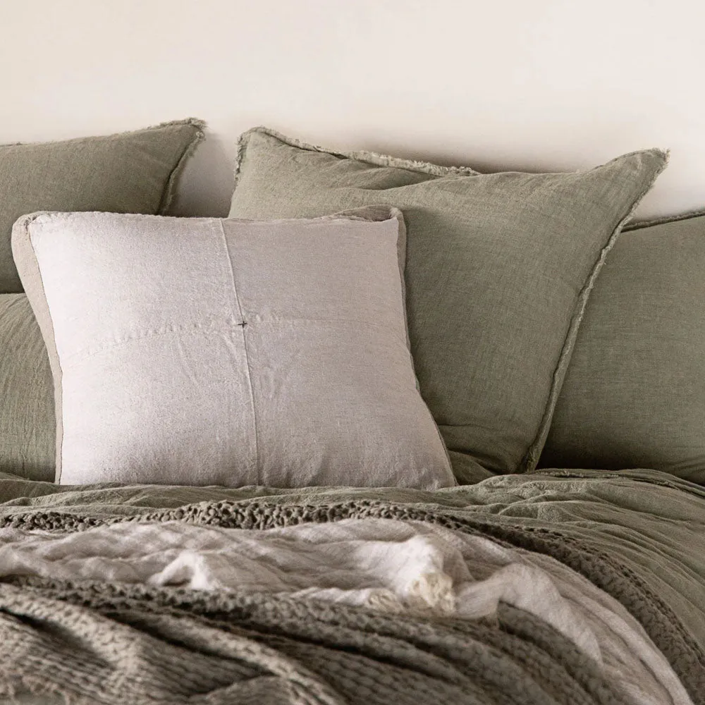 Flocca Euro Pillowcase - Argent