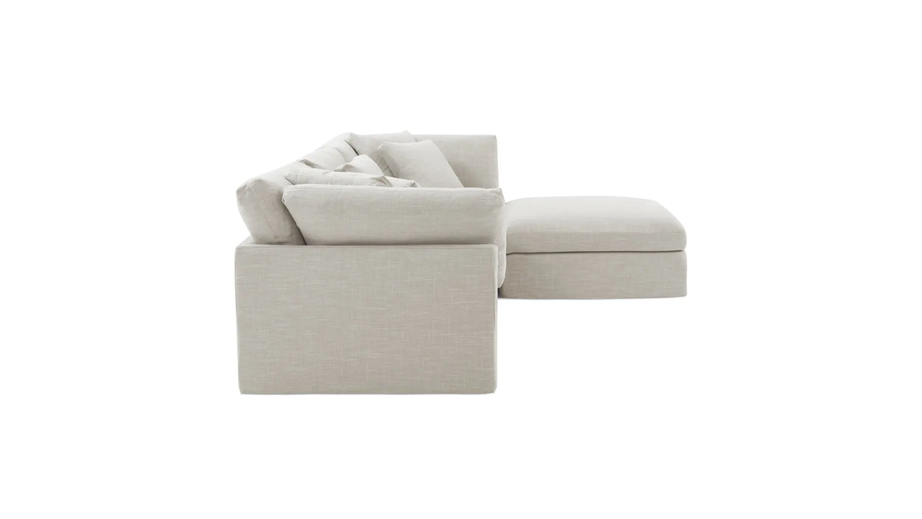 Get Together™ 4-Piece Modular Sectional, Large, Light Pebble