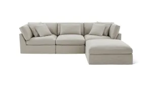 Get Together™ 4-Piece Modular Sectional, Large, Light Pebble