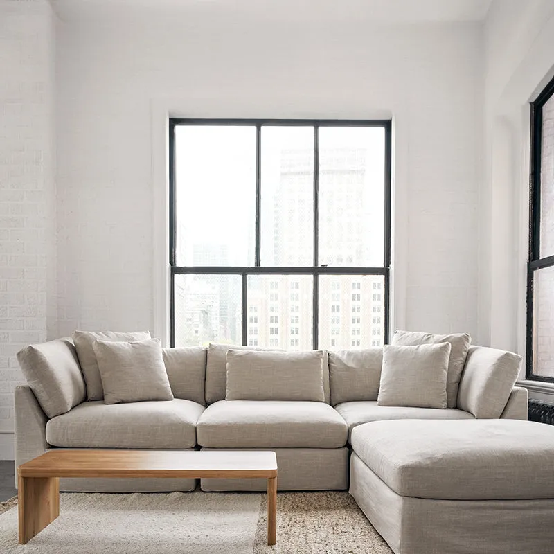 Get Together™ 4-Piece Modular Sectional, Large, Light Pebble