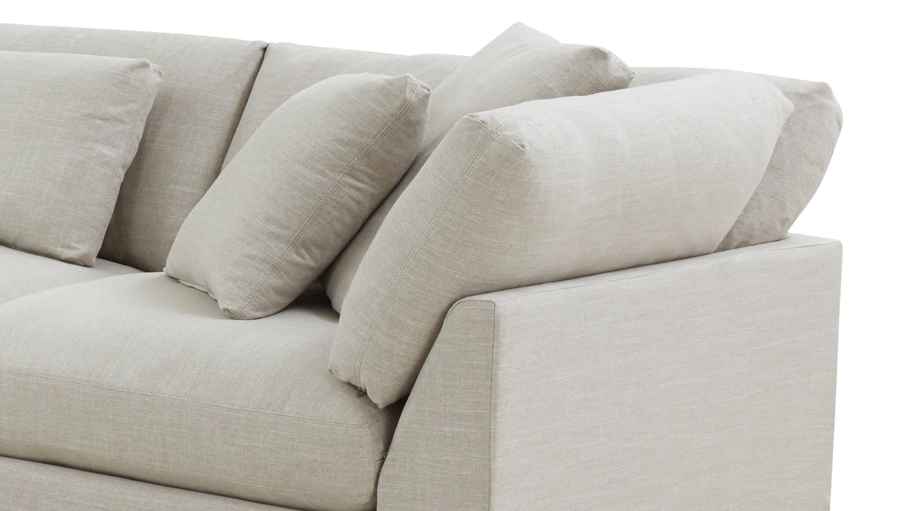 Get Together™ 5-Piece Modular Sectional Closed, Large, Light Pebble