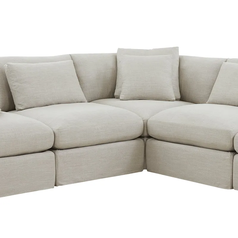 Get Together™ 5-Piece Modular Sectional Closed, Large, Light Pebble