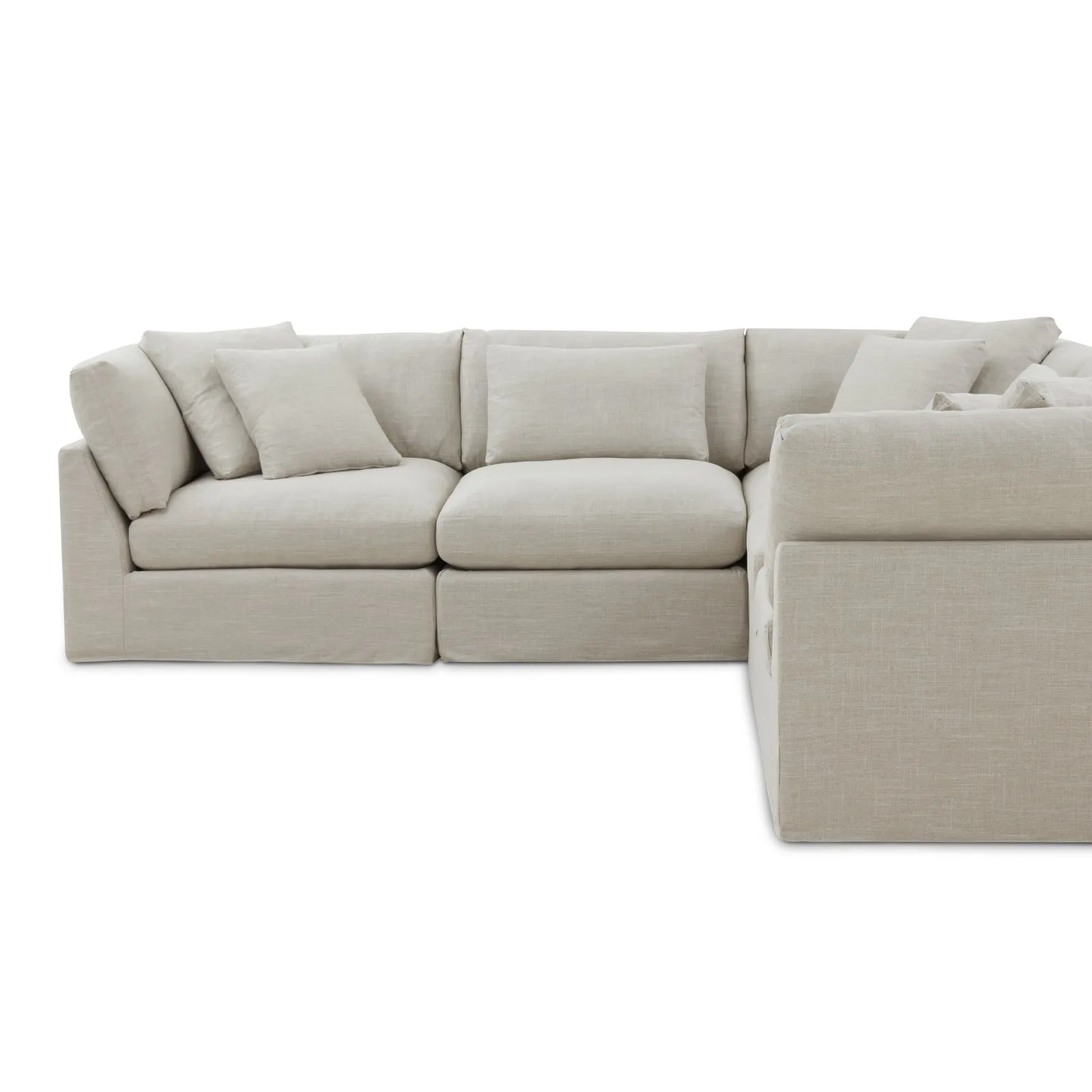 Get Together™ 5-Piece Modular Sectional Closed, Large, Light Pebble
