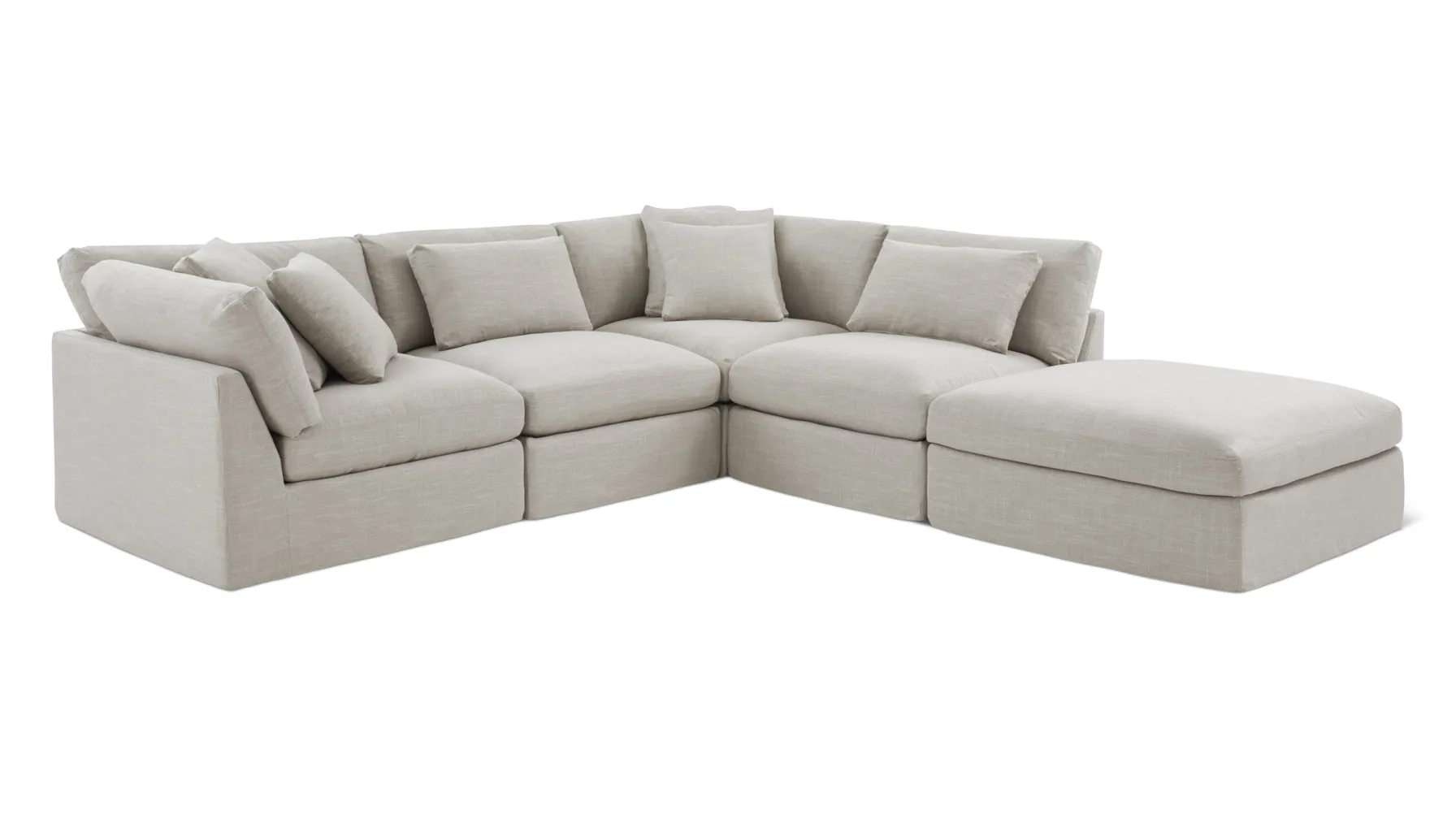 Get Together™ 5-Piece Modular Sectional, Large, Light Pebble