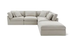 Get Together™ 5-Piece Modular Sectional, Large, Light Pebble