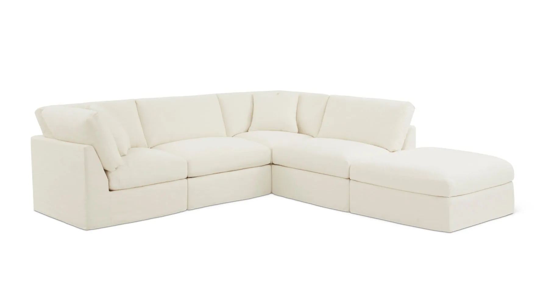 Get Together™ 5-Piece Modular Sectional, Standard, Cream Linen