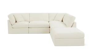 Get Together™ 5-Piece Modular Sectional, Standard, Cream Linen