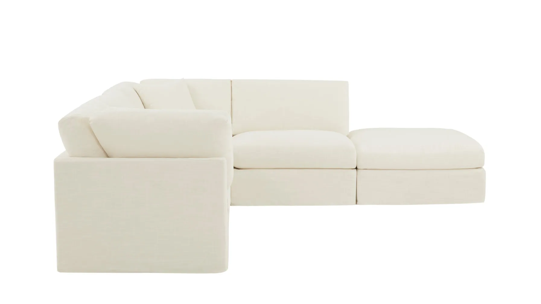 Get Together™ 5-Piece Modular Sectional, Standard, Cream Linen