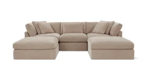 Get Together™ 5-Piece Modular U-Shaped Sectional, Large, Champagne