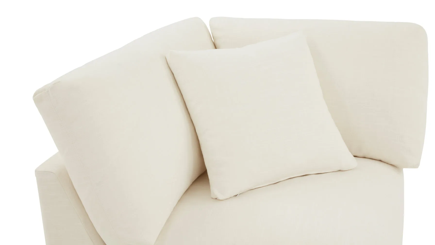 Get Together™ Corner Chair, Standard, Cream Linen