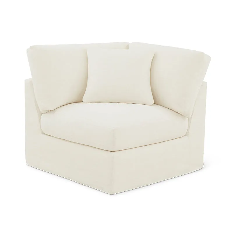 Get Together™ Corner Chair, Standard, Cream Linen