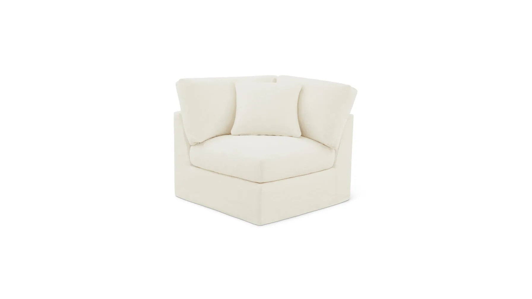 Get Together™ Corner Chair, Standard, Cream Linen