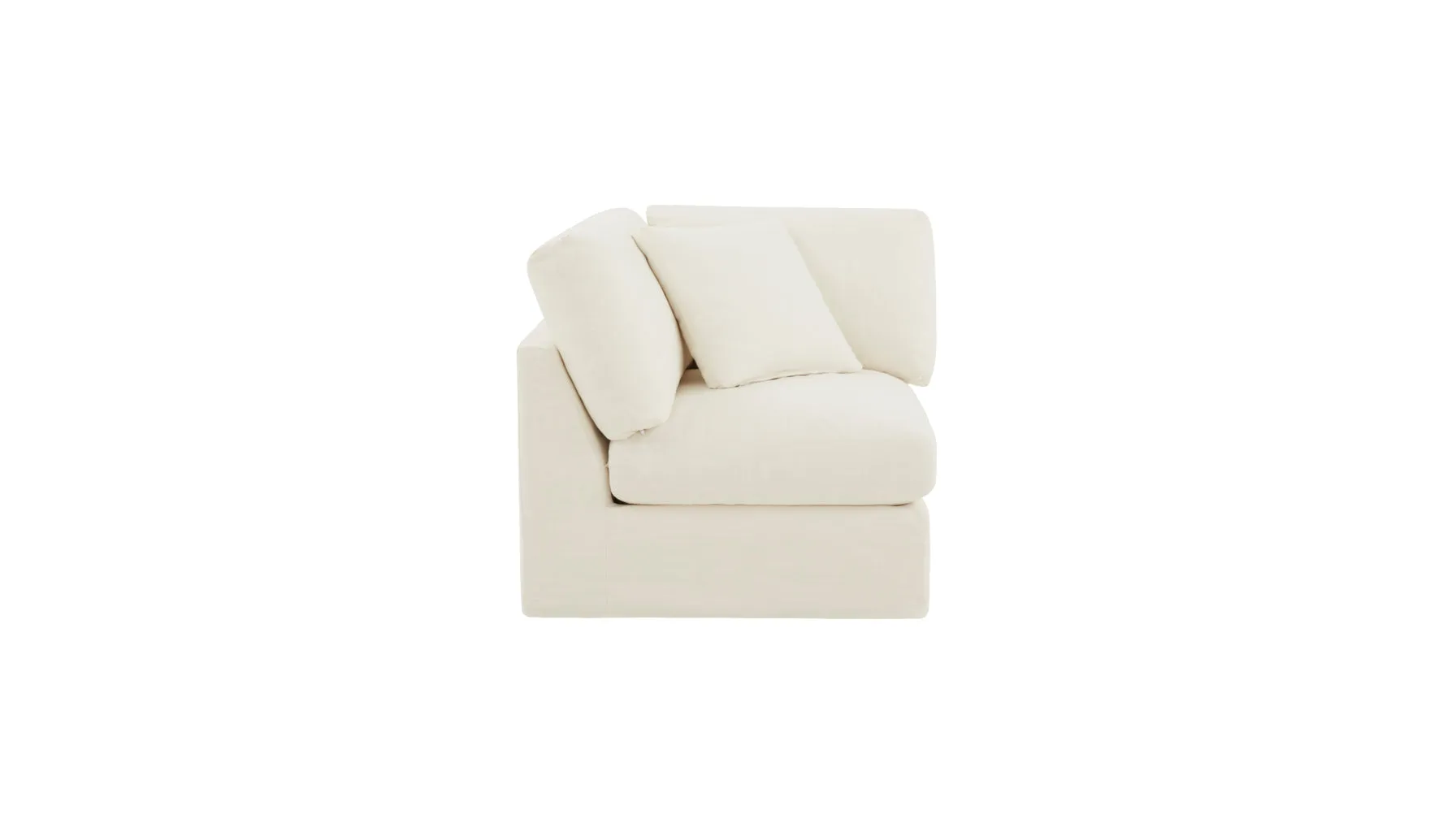 Get Together™ Corner Chair, Standard, Cream Linen