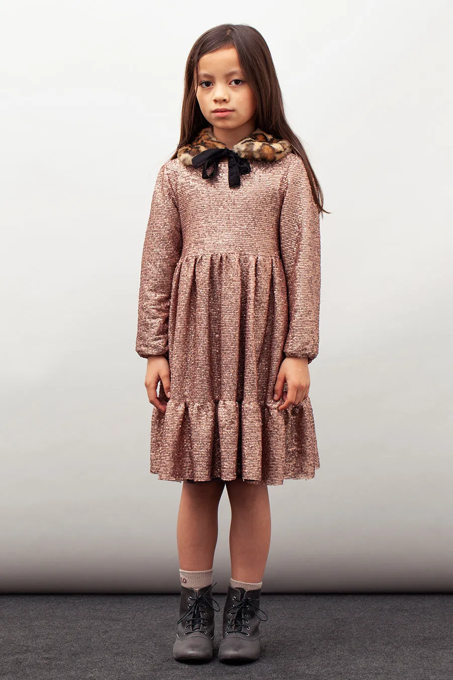 Girls Dress Tocoto Vintage Sequin