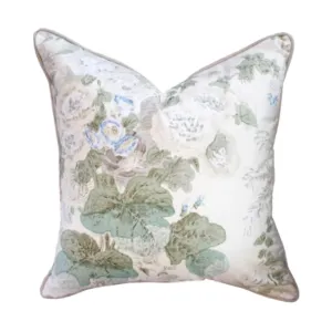 Hollyhock Pillow - Sage