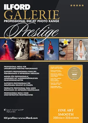 Ilford Galerie - Prestige Fine Art Smooth 200gsm 11"x17", 25 sheets (Special Order)