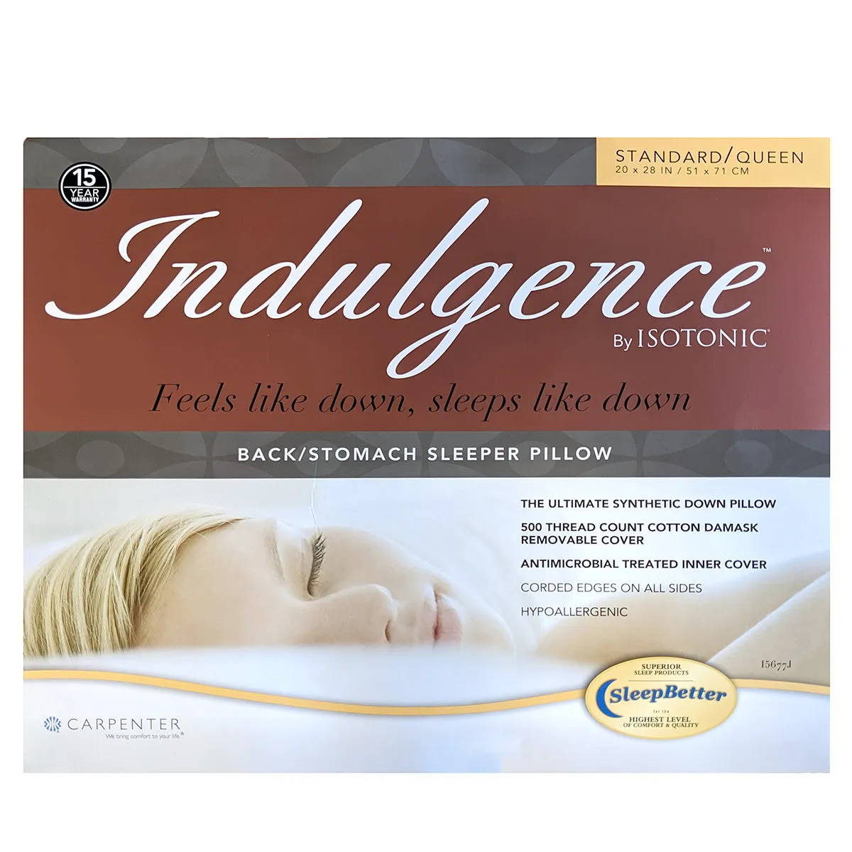 Indulgence® Synthetic Down Pillow