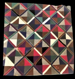 Jester's Vintage Diamond Design Crazy Quilt