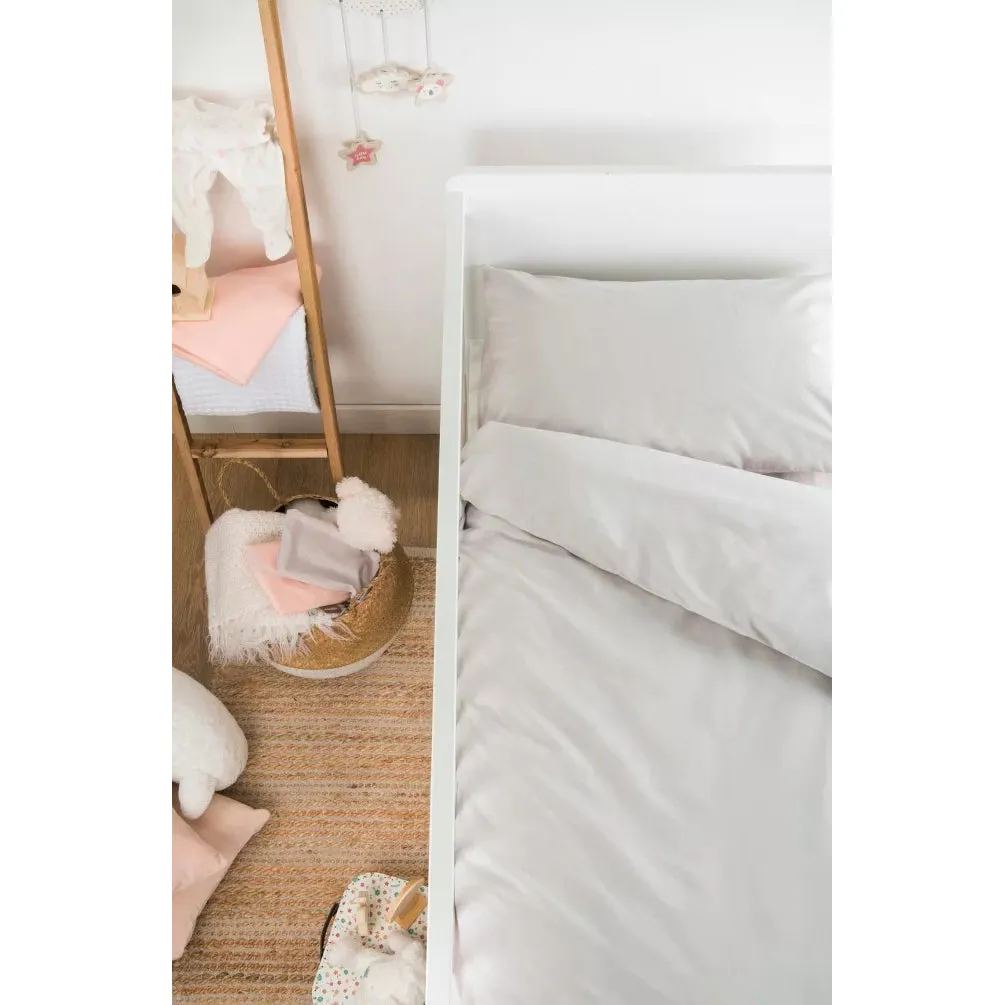 Kadolis Organic Cotton Baby Duvet Cover Plain Colour 100x140cm Natural