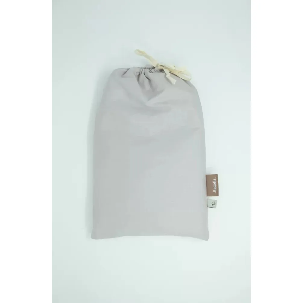 Kadolis Organic Cotton Baby Duvet Cover Plain Colour 100x140cm Natural