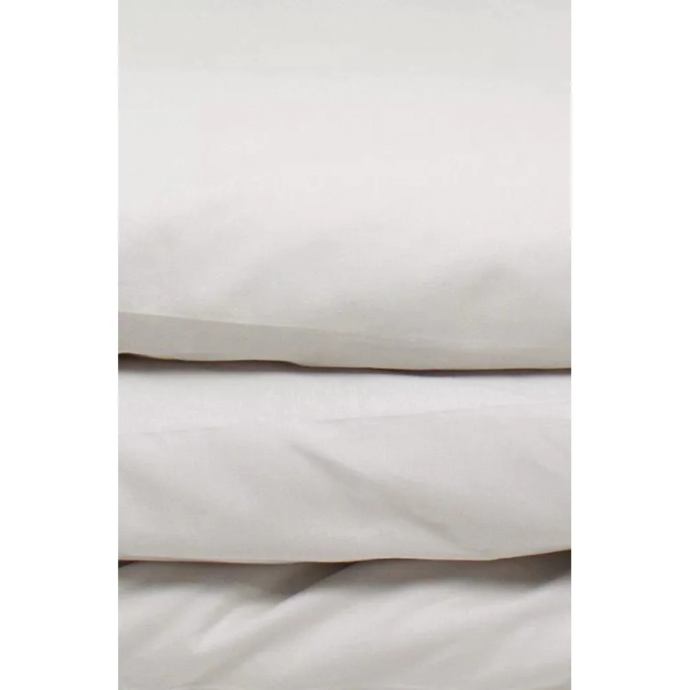 Kadolis Organic Cotton Baby Duvet Cover Plain Colour 100x140cm Natural
