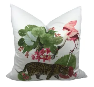 Leopard Walk 22"x22" Designer Pillow