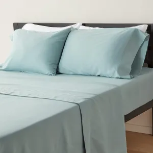 Lightweight Super Soft Easy Care Microfiber 4-Piece Bed Sheet Set with 19" Deep Pocket