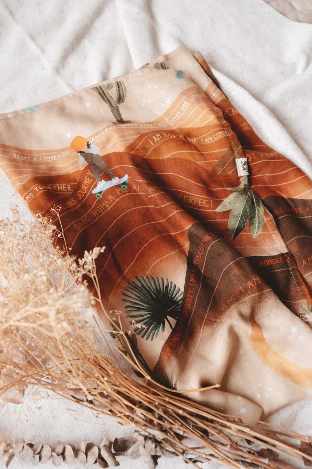 Little Yogi Muslin Blanket