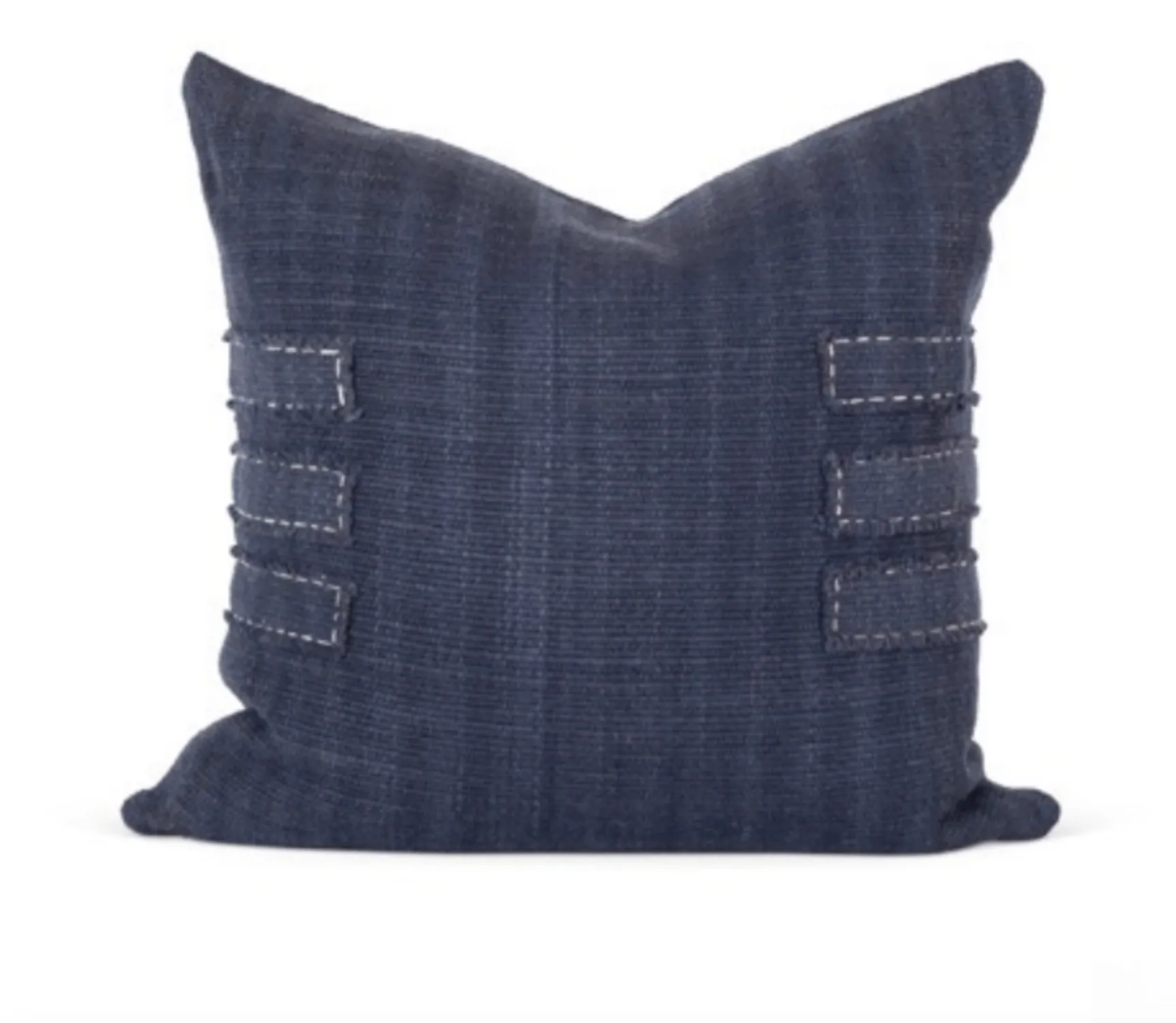 Makun Straps Pillow - Ocean Blue/White