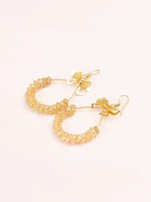Mesh Bow Earrings