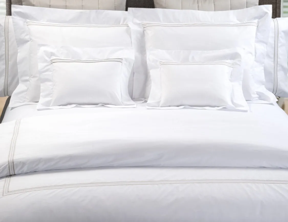 Mirko Embroidery on Sateen by Dea Linens