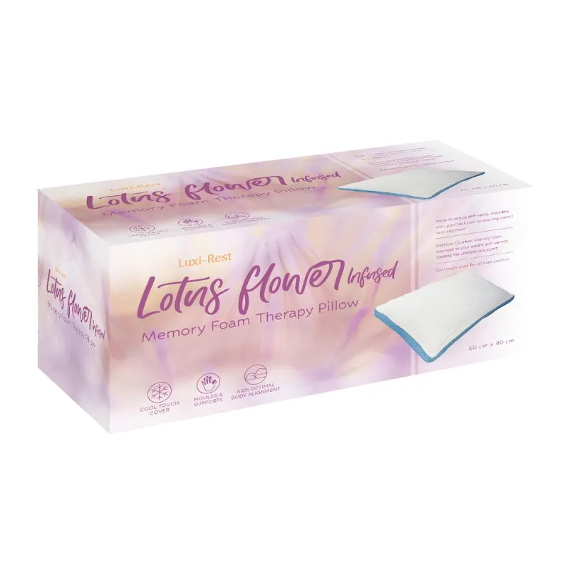 Odyssey Living Lotus Flower Essence Infusion Memory Foam Pillow
