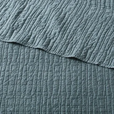 Open Box - King TENCEL® Quilt Slate Blue - Threshold: OEKO-TEX Certified, Cooling Lightweight Coverlet, Woven Lyocell Fabric, Machine Washable