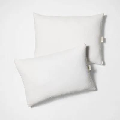 Open Box Standard/Queen 2pk Memory Foam and Down Alternative Bed Pillows - Casaluna